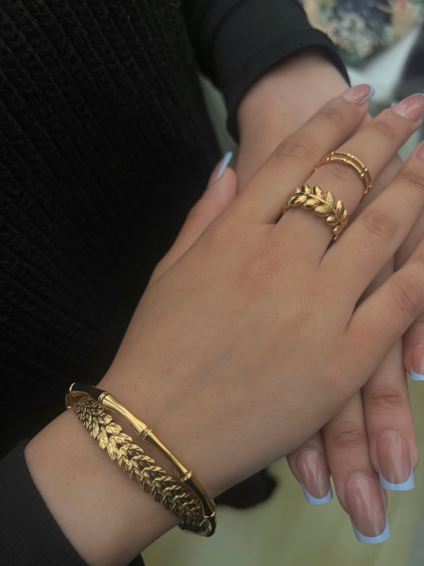 Crete Lemon Branch Leaf Vine Ring