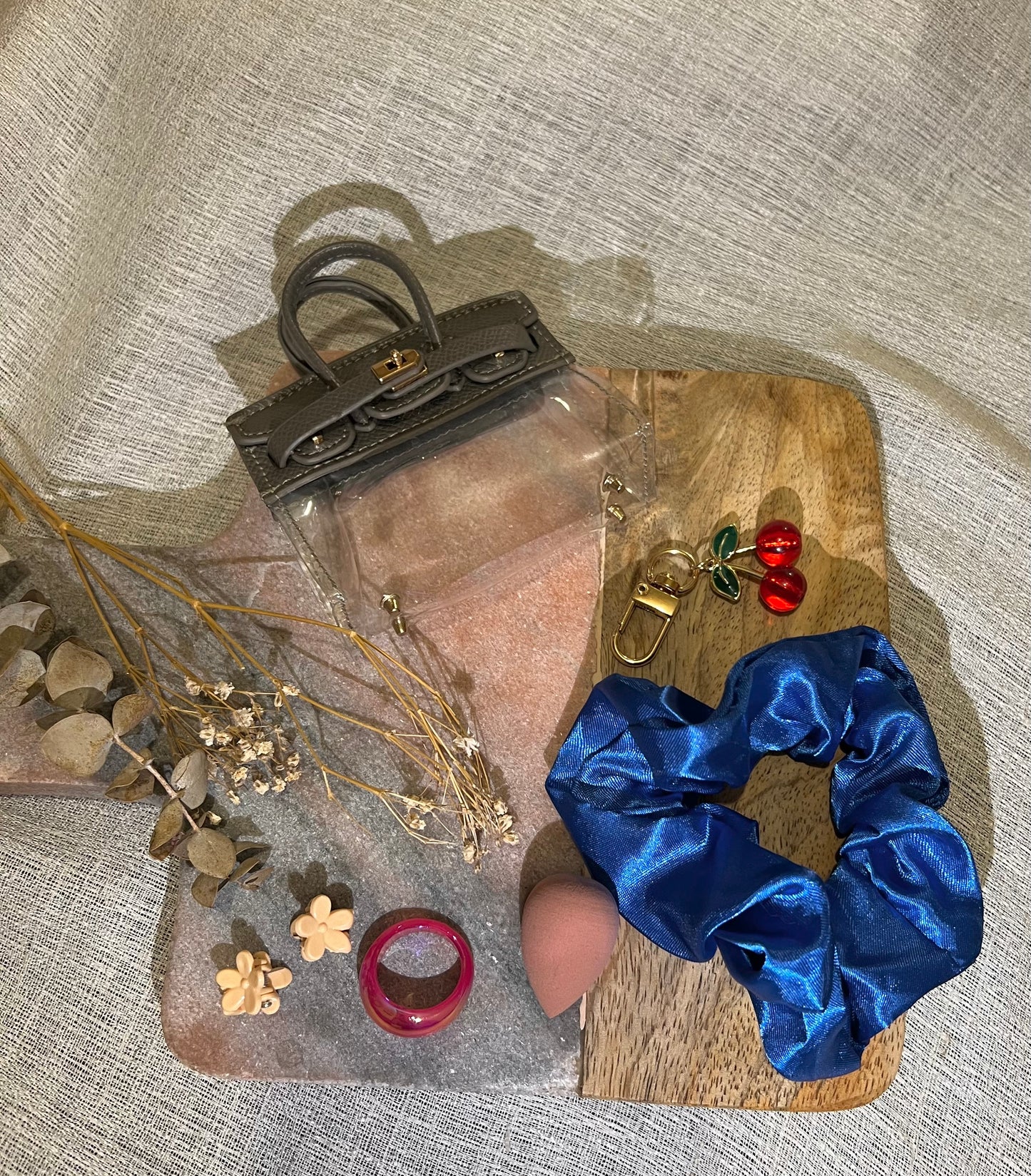 Paris II Versatile Miniature Handbag Bag Charm & Complimentary Gift