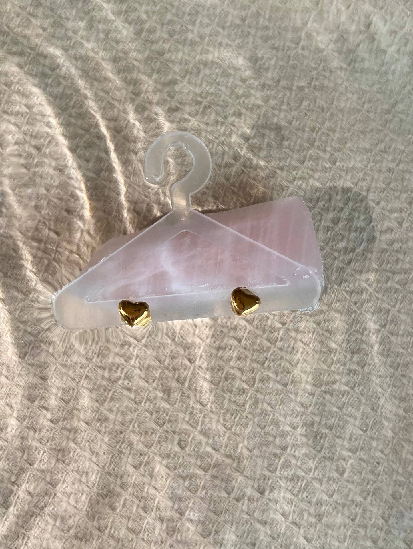 Marbella Dainty Gold Bubble Heart Stud Earrings