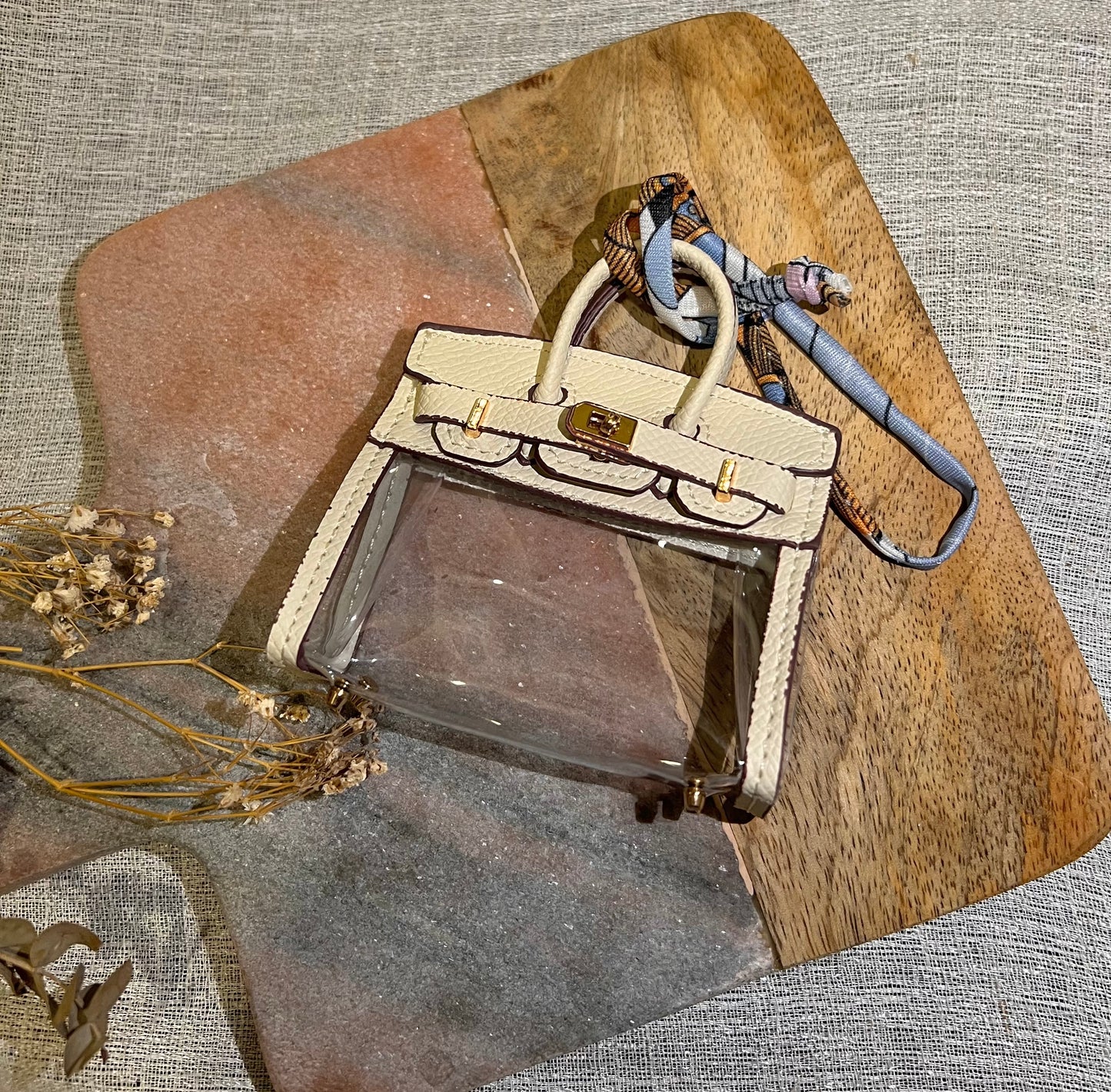 Paris III Miniature Versatile Handbag Bag Charm & Complimentary Gift