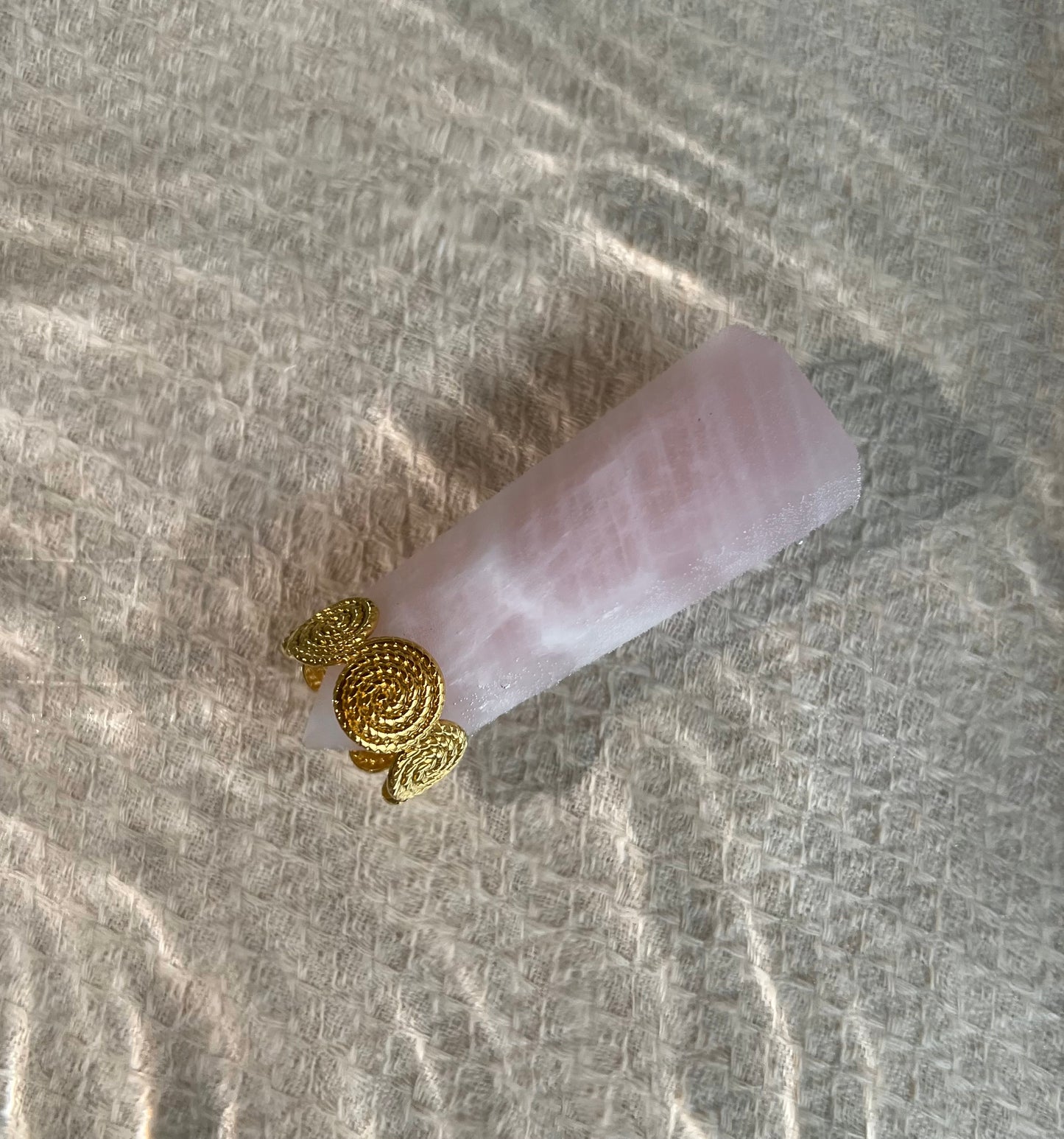 Santorini Spiral Shell Gold Band Ring