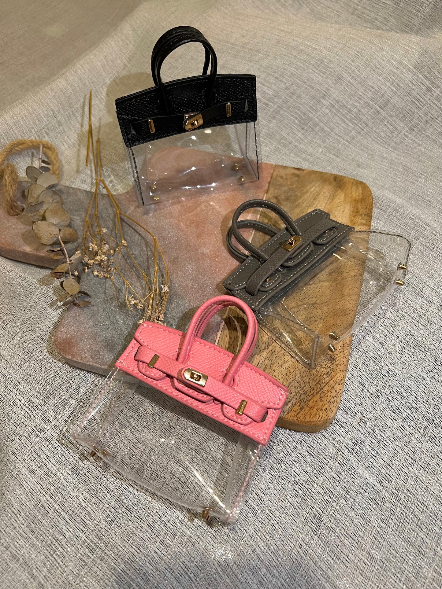 Paris II Versatile Miniature Handbag Bag Charm & Complimentary Gift