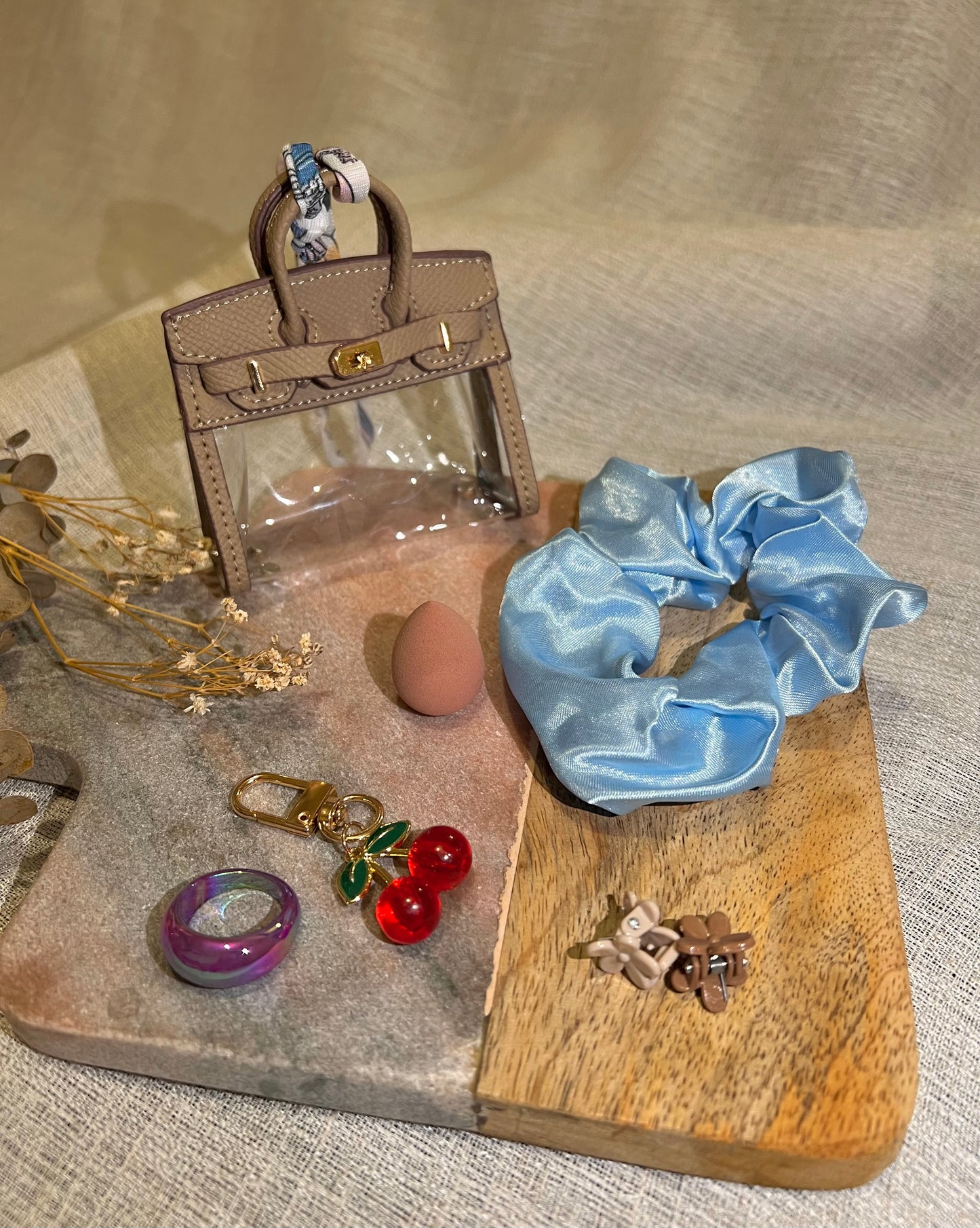 Paris III Miniature Versatile Handbag Bag Charm & Complimentary Gift