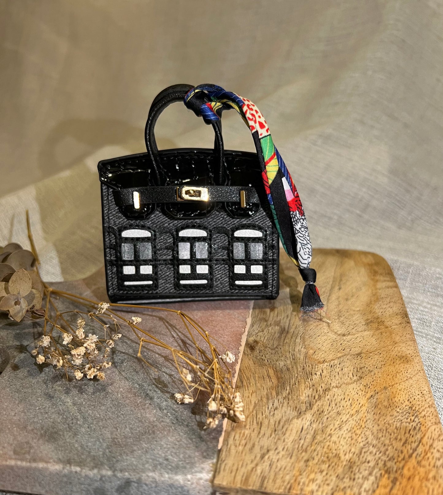Paris Maison Versatile Miniature Handbag Bag Charm & Complimentary Gift