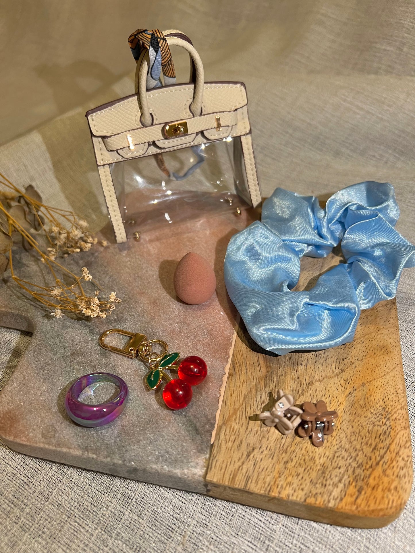 Paris III Miniature Versatile Handbag Bag Charm & Complimentary Gift